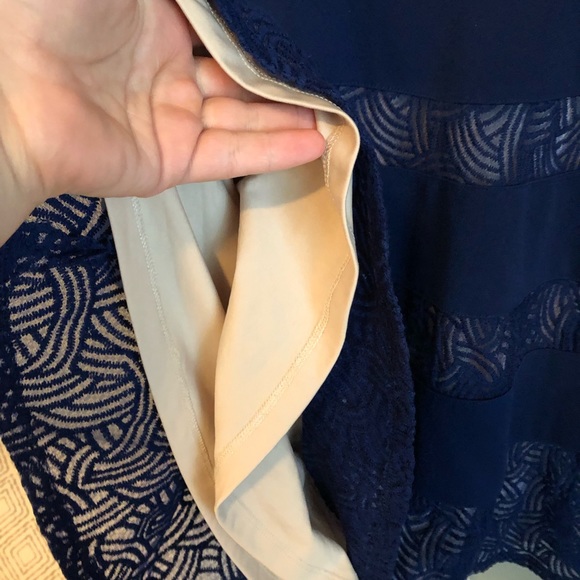 3for$20 Blue illusion cocktail dress - Picture 3 of 4